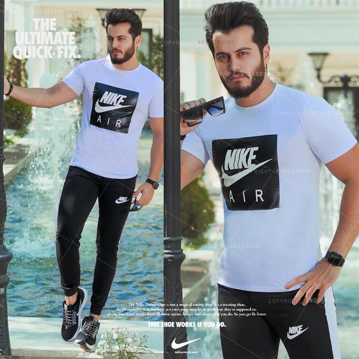 ست تیشرت وشلوار Nike مدل Zilan (سفید)